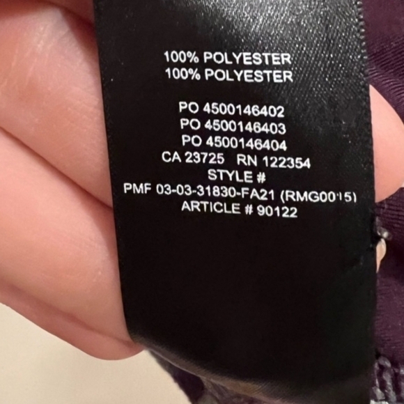 ARITZIA TNA Polar Fleece 1/4 Zip Purple Roses Women’s Size Small - Picture 7 of 9